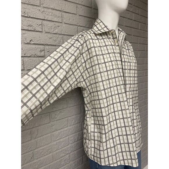 Burberry London Men Plaid Long Sleeve Button Down Shirt Size L - Picture 4 of 9